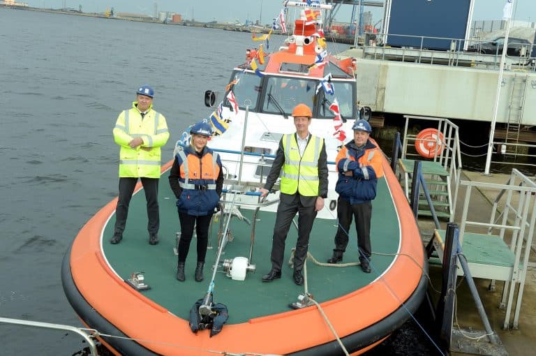 PD Ports. New Pilot boat christened Stainsby at Tees Port.. 28/10/20 Pic Doug Moody Photography.