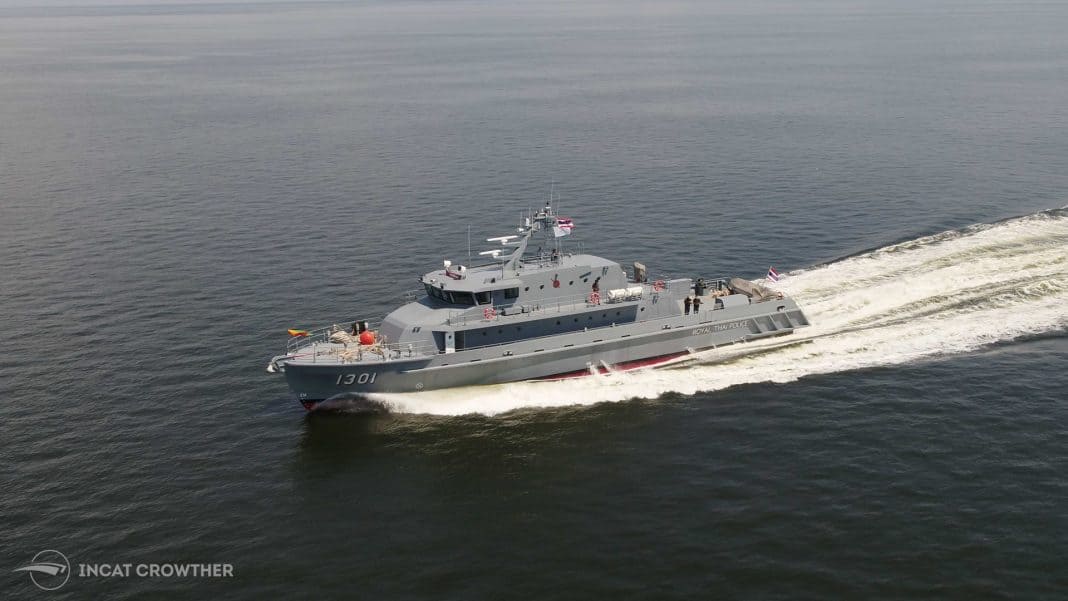INCAT CROWTHER 42 PATROL BOAT IN SERVICE