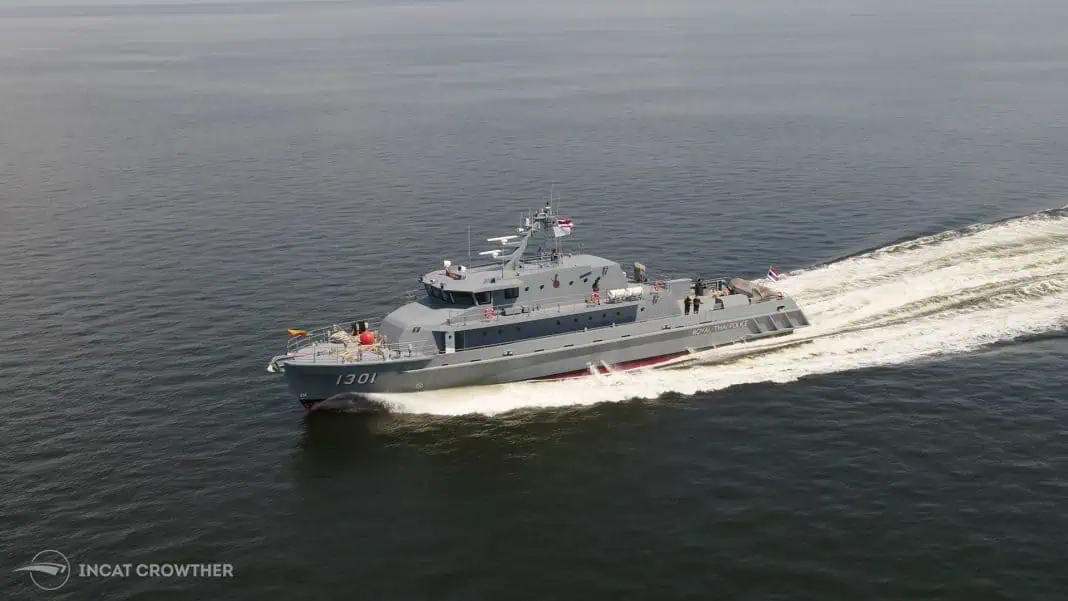 INCAT CROWTHER 42 PATROL BOAT IN SERVICE