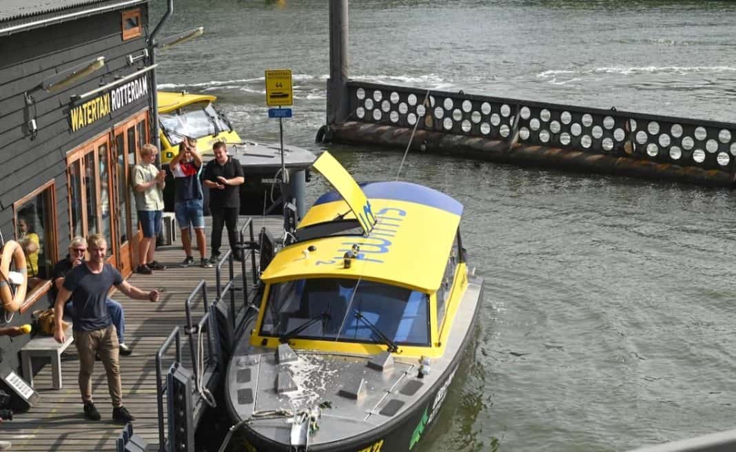 Hydrogen-powered watertaxi christened in Rotterdam