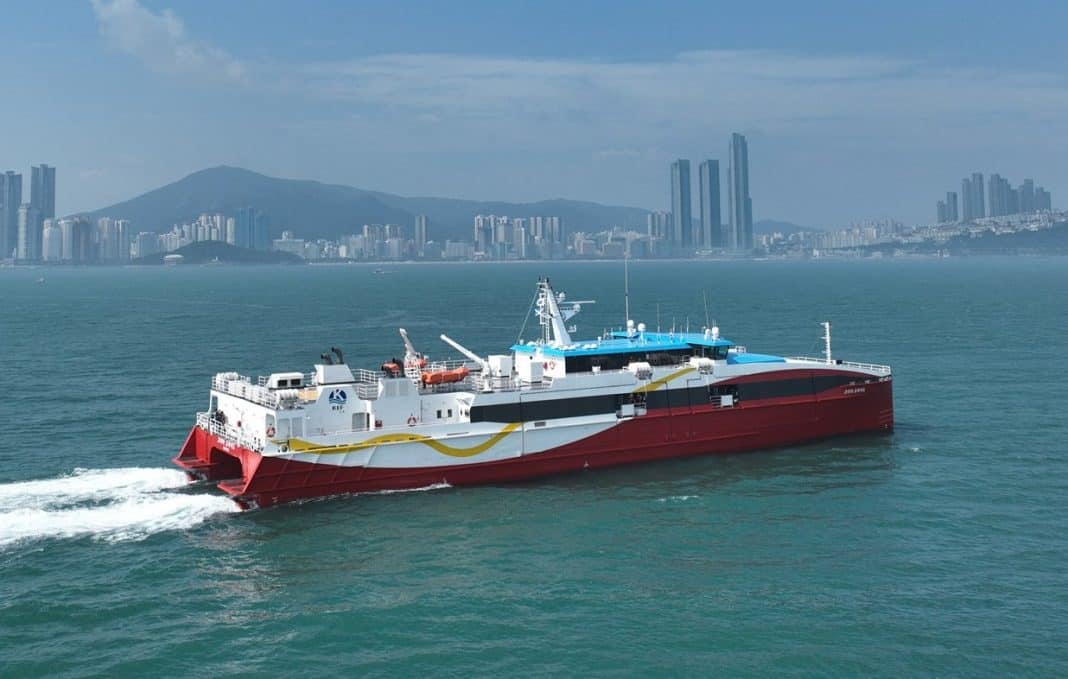 South Korean built 41-Knot Incat Crowther Ferry Delivered
