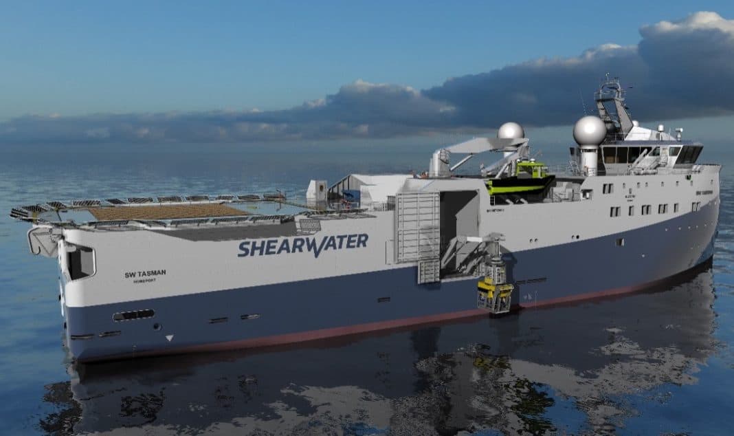 Shearwater delivering next generation deepwater dual ROV OBN deployment vessel to industry