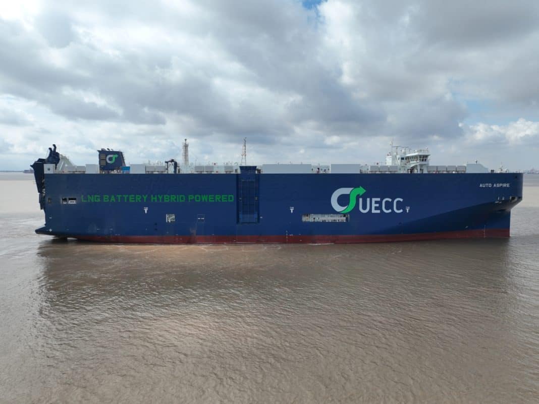 HAT-TRICK: Delivery of final newbuild multi-fuel LNG battery hybrid PCTC transforms UECC fleet for green future