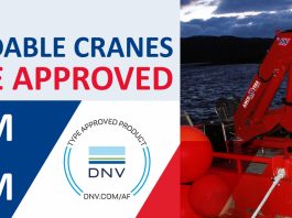 Amco Veba Marine crane families V820NM and V823NM have been certified by DNV