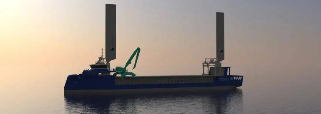 An example of how Skarv Shipping Solutions imagine future shortsea vessels may look. Design: https://www.navaldynamics.com/