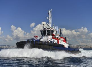 SANMAR delivers third tug to operate in challenging waters around Orkney View Larger Image