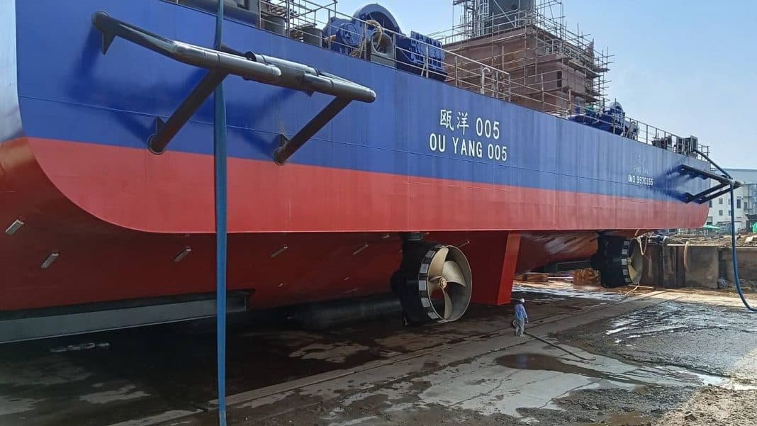 Four newly built Wind Turbine Installation Vessels (WTIVs) for Ouyang Offshore in Shanghai will all be propelled by SCHOTTEL azimuth thrusters.
