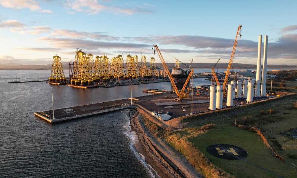 Building Scotland’s Largest Offshore Wind Farm WTG Components Are Starting to Arrive at the Port of Nigg