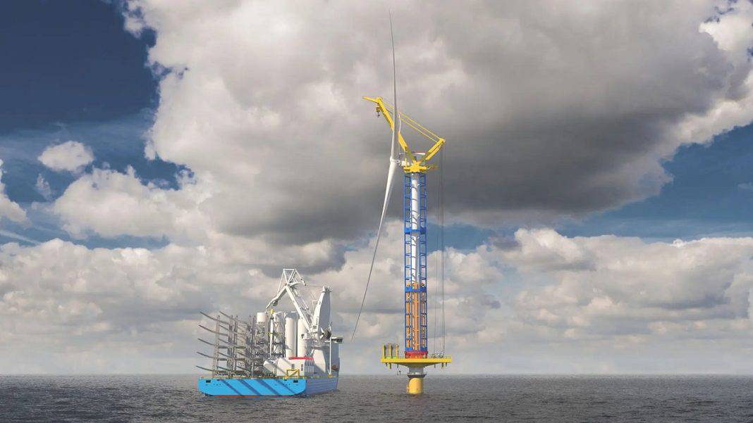 RWE supports development of new self-erecting crane system for wind turbines