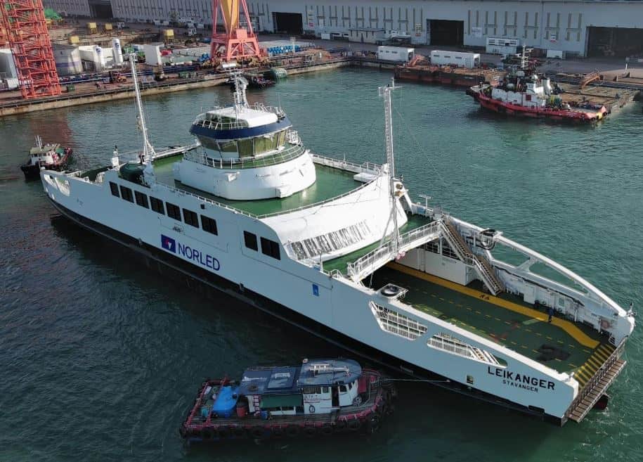 Sembcorp Marine Completes Third Zero-emission Battery-powered Ropax Ferry for Norled