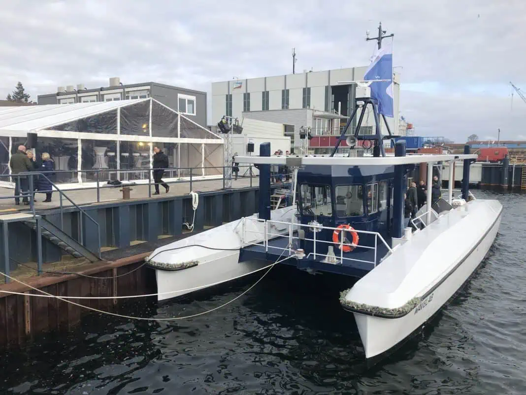 Christening of new research catamaran - Anschütz develops autonomous navigation systems