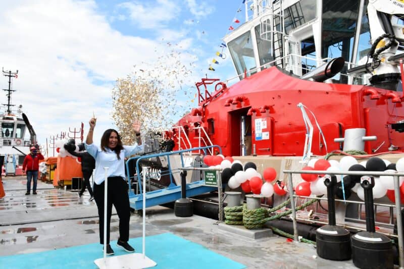 Sanmar Shipyards has held naming ceremonies over two consecutive days for five tugboats