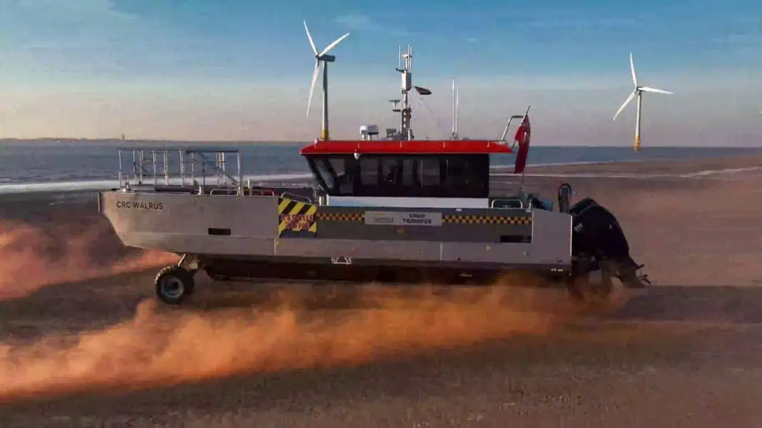 RWE and Commercial Rib unveil first official look at innovative amphibious Crew Transfer Vessel