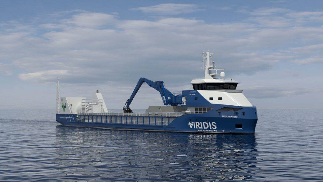 3D rendering of Viridis Bulk Carriers vessel – Credits: Kongsberg Maritime / Viridis Bulk Carriers