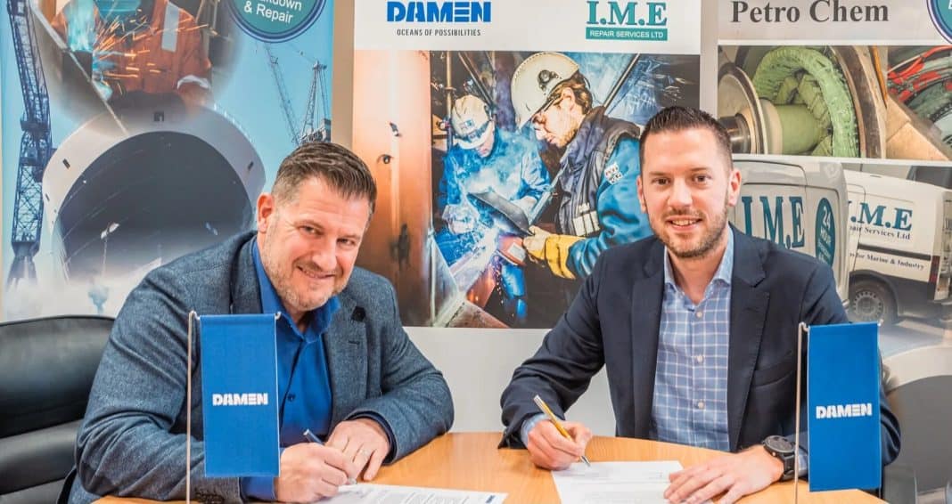 Damen Services UK expands offering with I.M.E Repair Services MoU