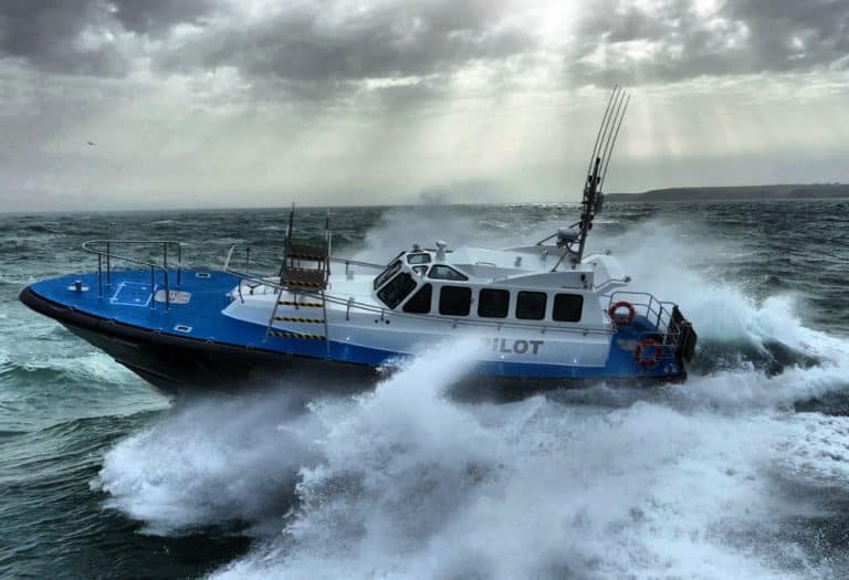 Safehaven Marine deliver the first of three Interceptor 48 Pilot Boats for Boluda, Tanger Med
