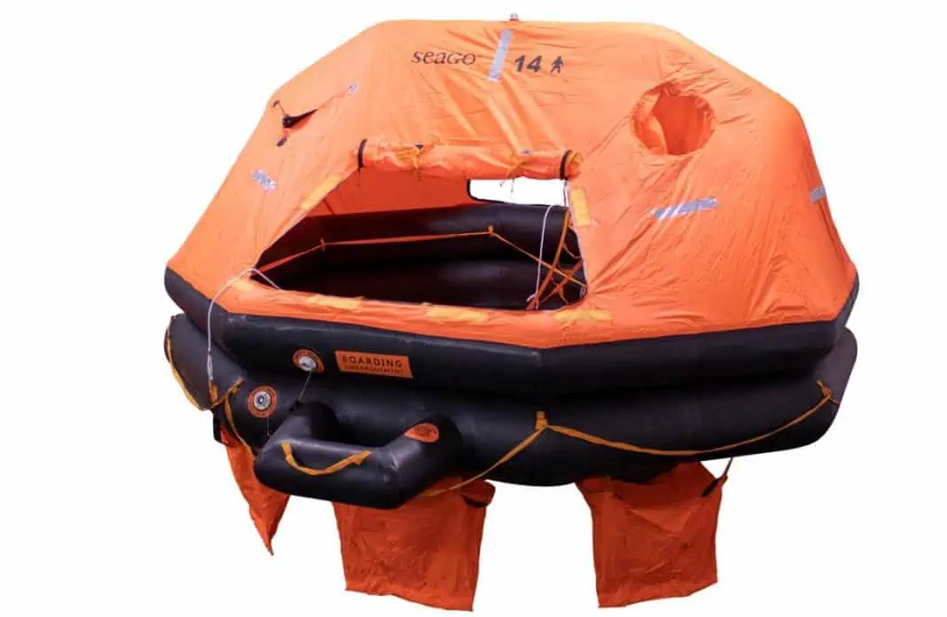 Marine Fire Safety showcases new 14 person Liferaft at Seawork