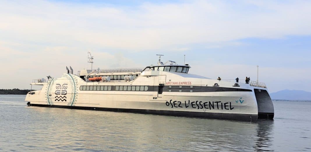 Austal Vietnam launches 66 metre high-speed catamaran for French Polynesia