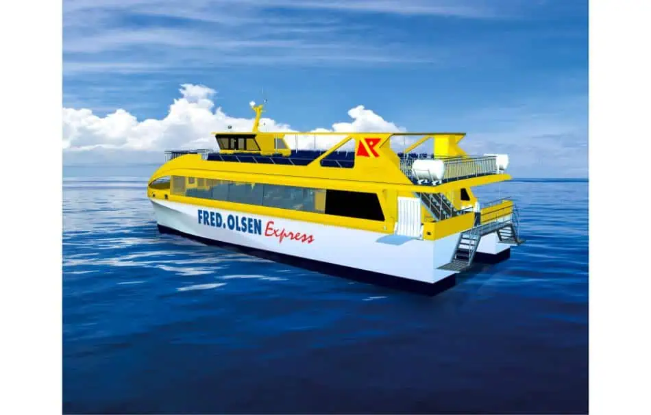 Rodman signs a new contract for the construction of a Passenger Catamaran Vessel for the Canary Islands Shipowner Fred. Olsen Express