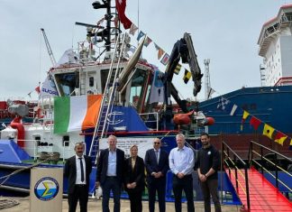 Med Marine and Irish Mainport Held Naming Ceremony for m/tug Celtic Treaty