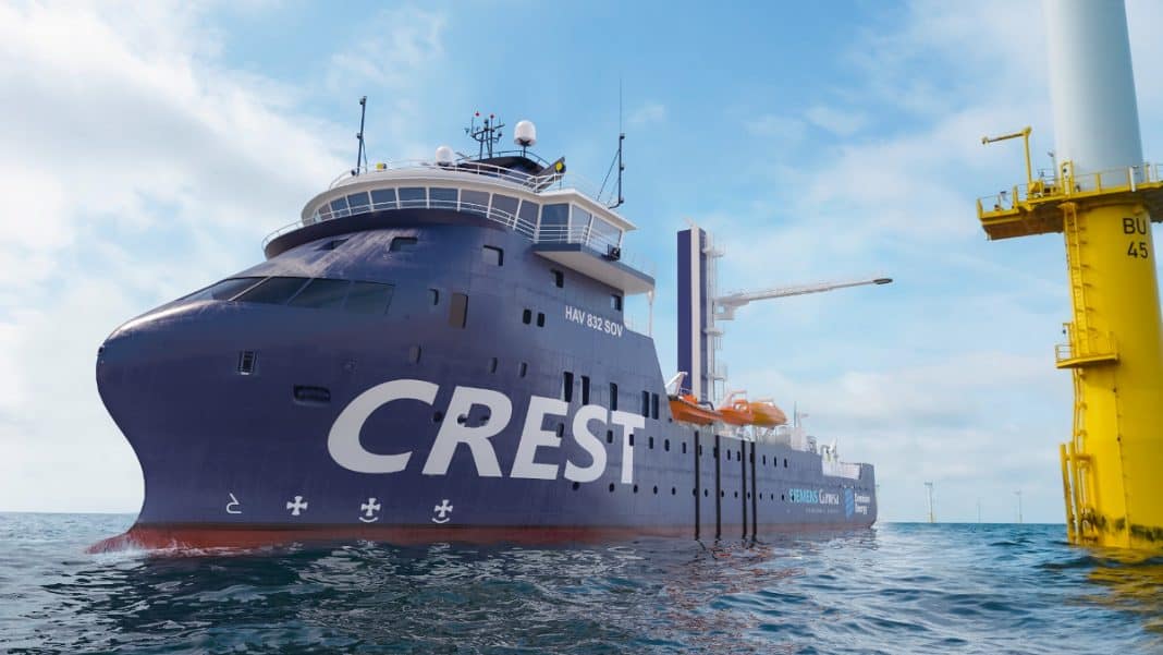 Crest Wind’s new Service Operation Vessel. Illustration: Fincantieri Bay Shipbuilding