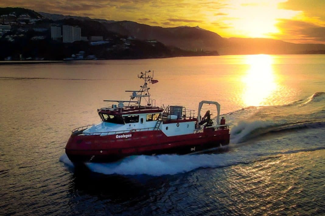 Geologen – the unique hybrid vessel- goes to work