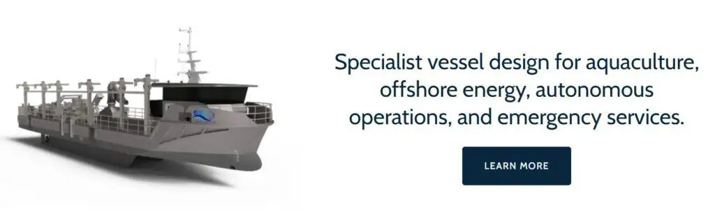 Specialist vessel design for aquaculture, offshore energy, autonomous operations, and emergency services