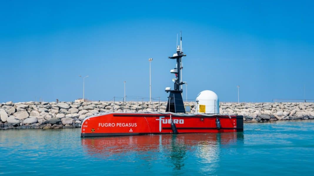 Fugro completes the Middle East’s first remotely operated subsea inspection using a low-carbon emission uncrewed surface vessel