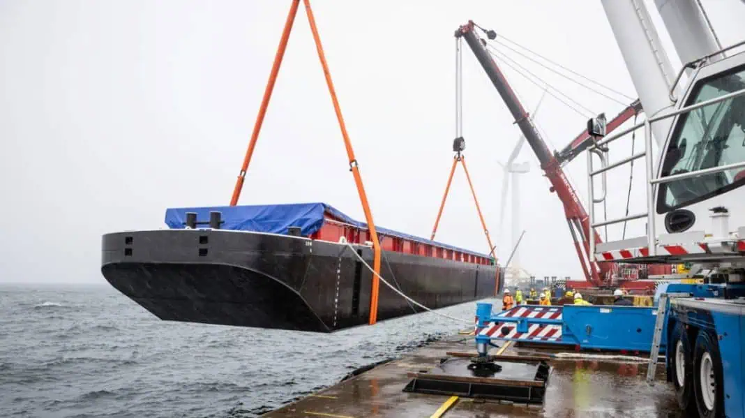 Harland & Wolff has announced the completion of the first barge at its yard in Methil, Fife, since 1856.