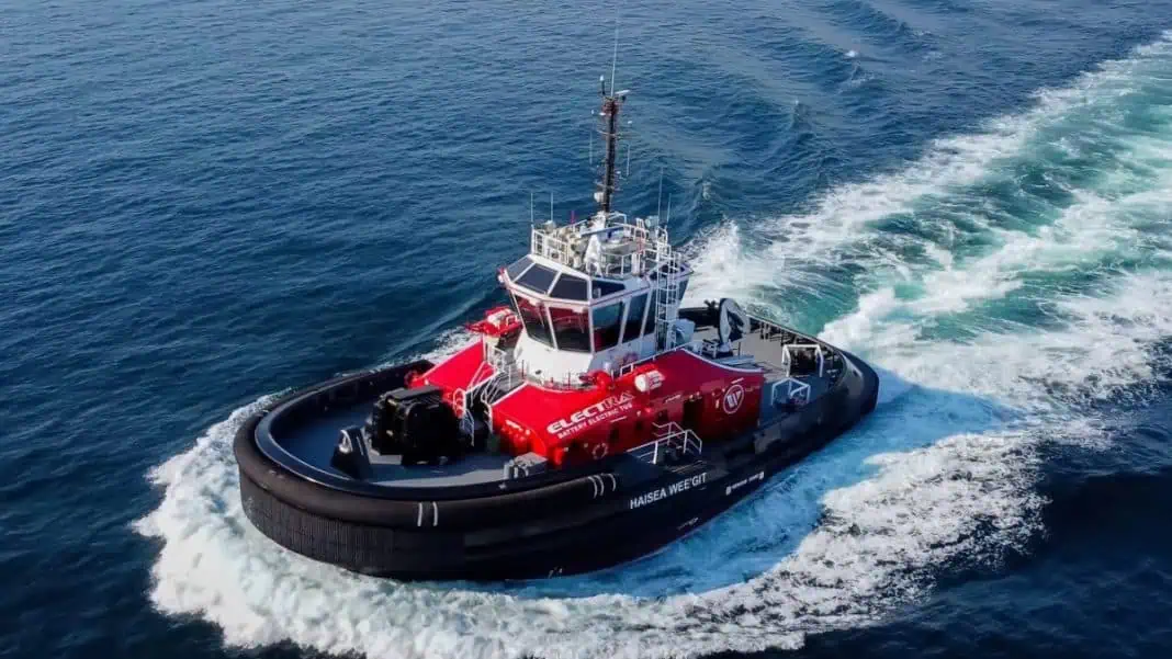 Sanmar Shipyards delivers second electric tug for greenest tugboat fleet in the world