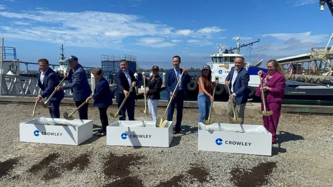 Crowley, Port of San Diego Celebrate Groundbreaking for All-Electric Tugboat Charging Station