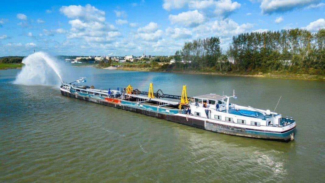 Concordia Damen recently delivered a special project the conversion of a Dutch barge into a Nigerian dredger.