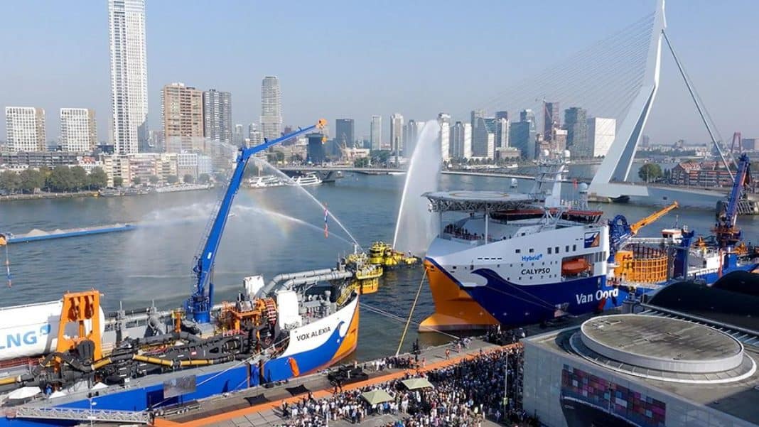 an Oord’s brand-new cable laying vessel Calypso was christened in Rotterdam during a festive ceremony. The Calypso is equipped with the latest sustainable technologies and will be a key strategic addition to Van Oord’s offshore wind fleet.