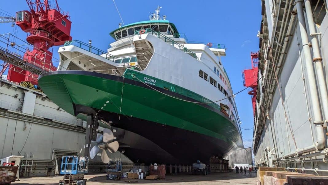 Washington State Ferries is taking steps towards reducing fleet emissions to zero with the conversion their largest ferry class, the Jumbo Mark IIs