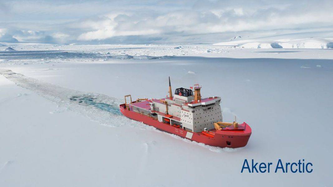 Aker Arctic has continued to provide its expertise in Arctic ship design to ensure the vessel meets the latest technical developments in icebreaking.