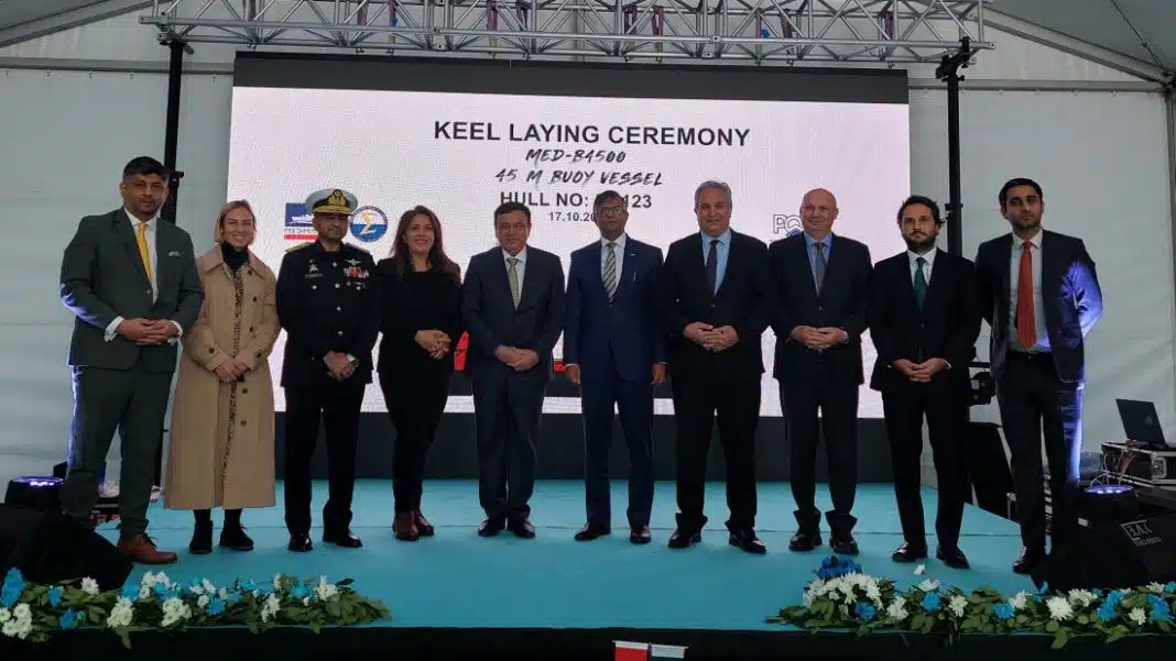 Keel Laying Ceremony For Port Qasım´S Buoy Tender Vessel