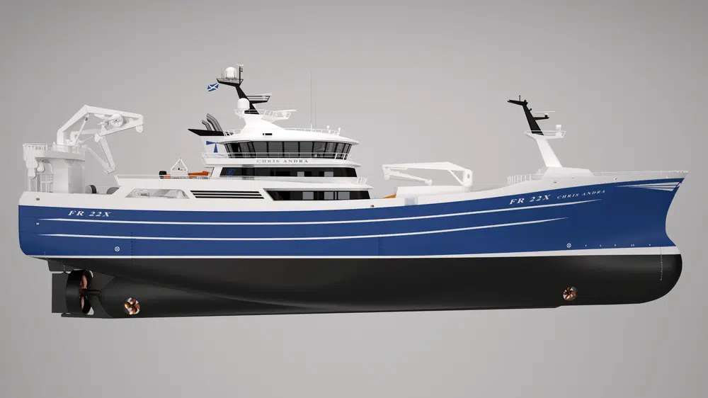 "Chris Andra" will be fully equipped with Brunvoll products. (Illustration by Karstensens Skibsværft)