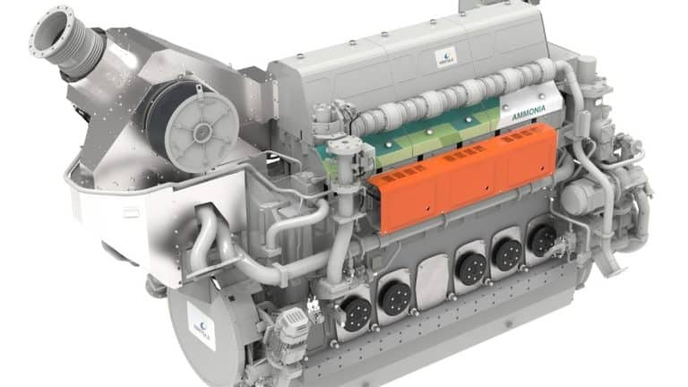 Wärtsilä’s new 4-stroke engine-based solution for ammonia fuel enables a significant advance in sustainable shipping operations © Wärtsilä Corporation