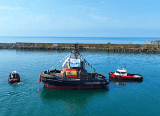 Med Marine Has Successfully Launched MED-A2575 RAmparts 2500-W Series Harbour Tug For Boluda Towage