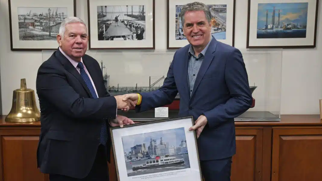 David McGinley, chief executive, Cammell Laird and Metro Mayor Steve Rotheram