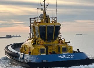 SAAM Towage receives from Sanmar its first two electric tugs for its Canadian fleet