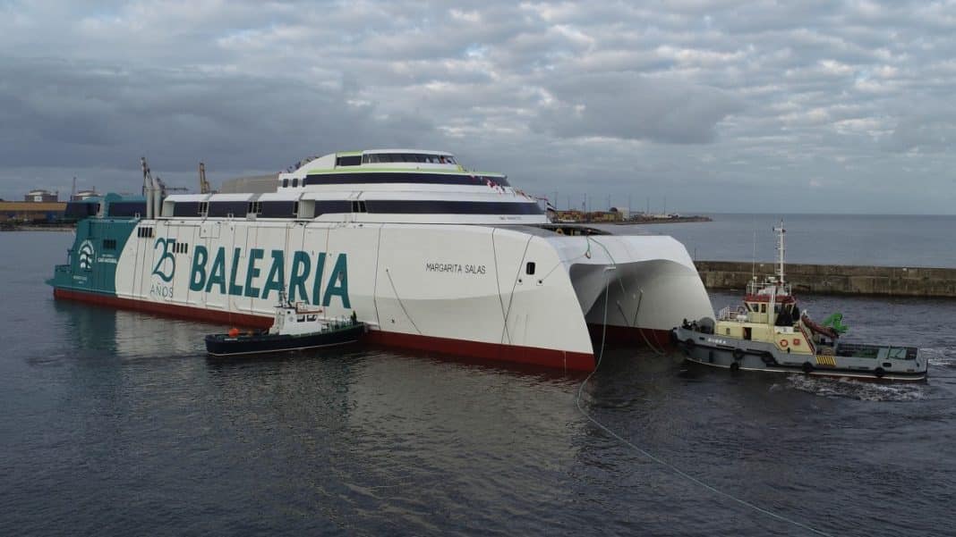 Margarita Salas - Baleària launches its second gas-powered 'fast ferry', with more powerful engines and greater space in the lounges