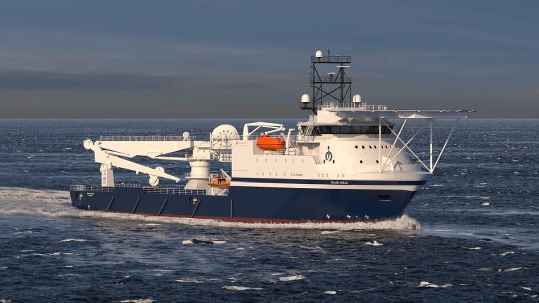 The supply vessel MV Island Condor is to be converted from a supply vessel to a construction vessel. MV Island Condor was built at Vard Brevik,