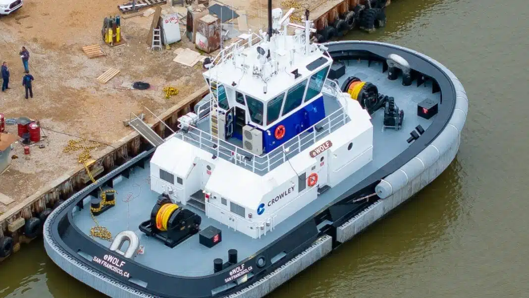 Crowley Accepts Delivery of eWolf, the First Fully Electric Tugboat in the U.S.