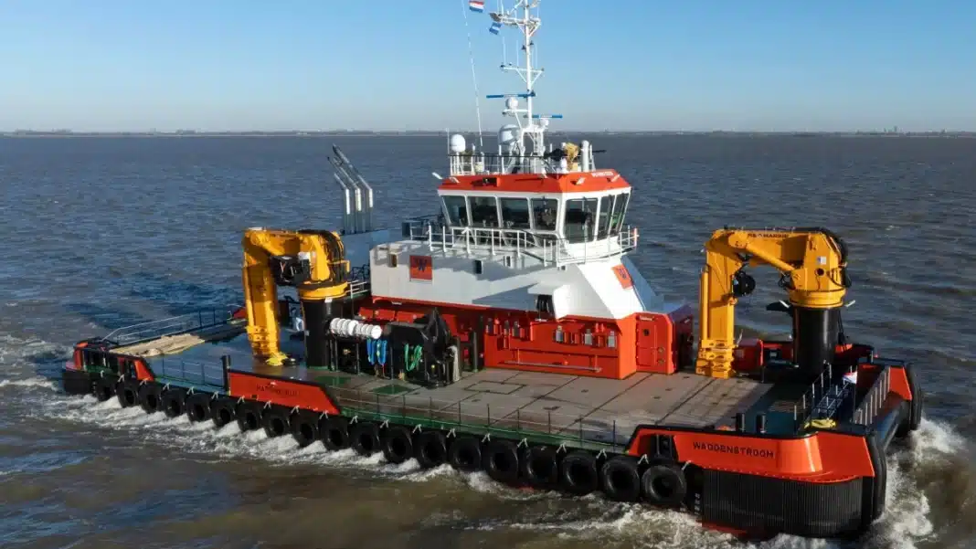 Van Wijngaarden Marine Services (VWMS) held a naming ceremony for the latest vessel in its fleet, a Damen Multi Cat (MuC) 3713 named Waddenstroom
