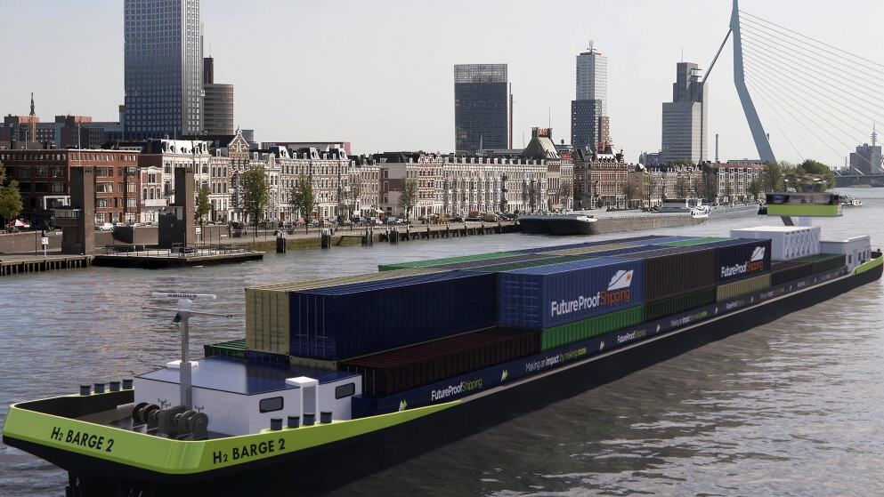 New zero-emission hydrogen-powered cargo vessel ready for operation on the Rhine
