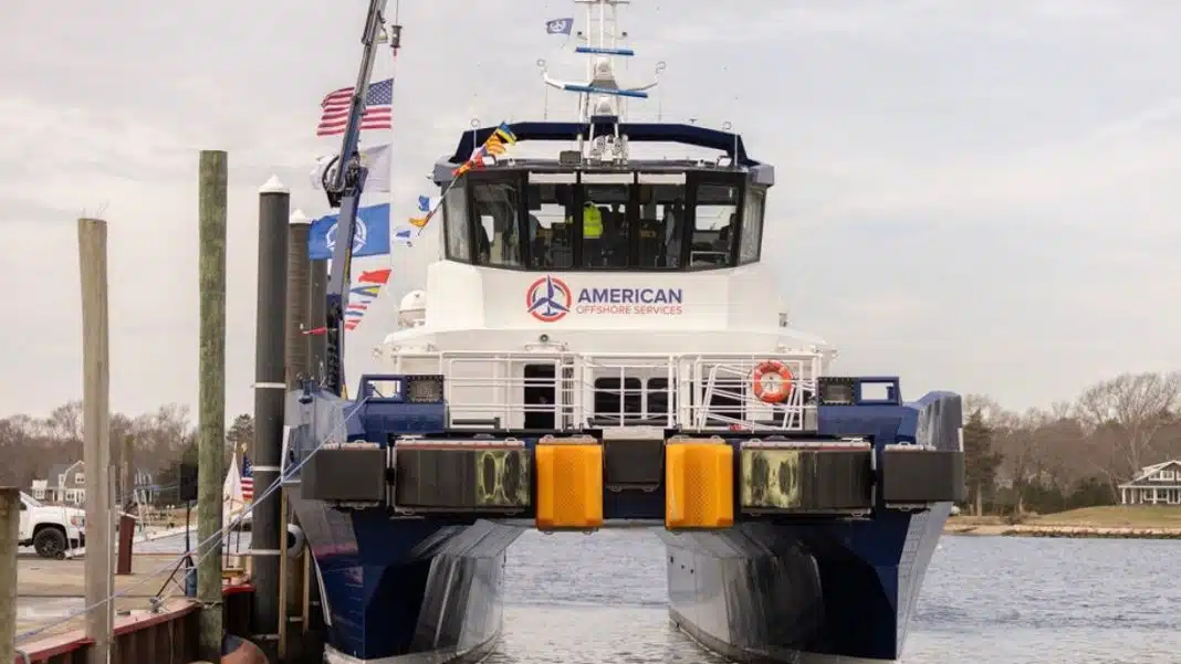American Offshore Services is happy to announce that they have taken delivery of their first crew transfer vessel (CTV) – the G-Class vessel M/V Gripper.