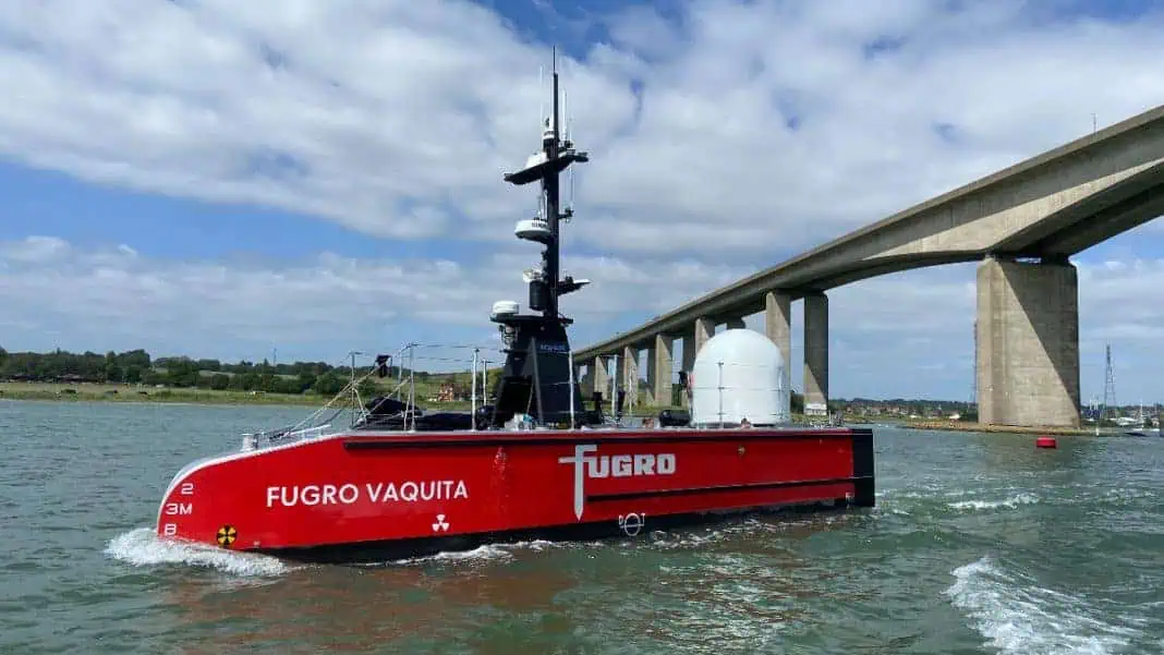 SEA-KIT USV trials, Orwell Bridge in Ipswich