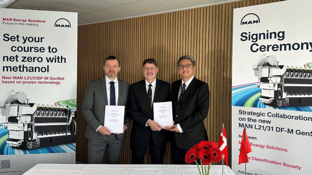 New sub-agreement supports development project for new MAN 21/31DF-M engine