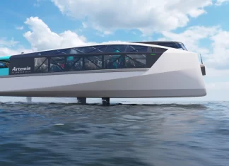 The world’s first 100% electric high-speed foiling ferry will be powered by renewable electricity supplied by Power NI, part of Energia Group.